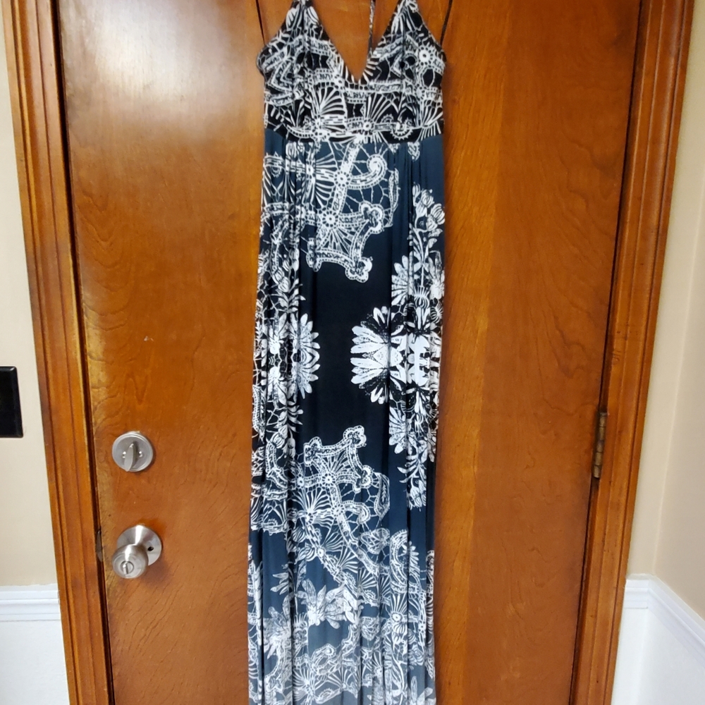 Express Maxi dress, size XS, blue/grey color